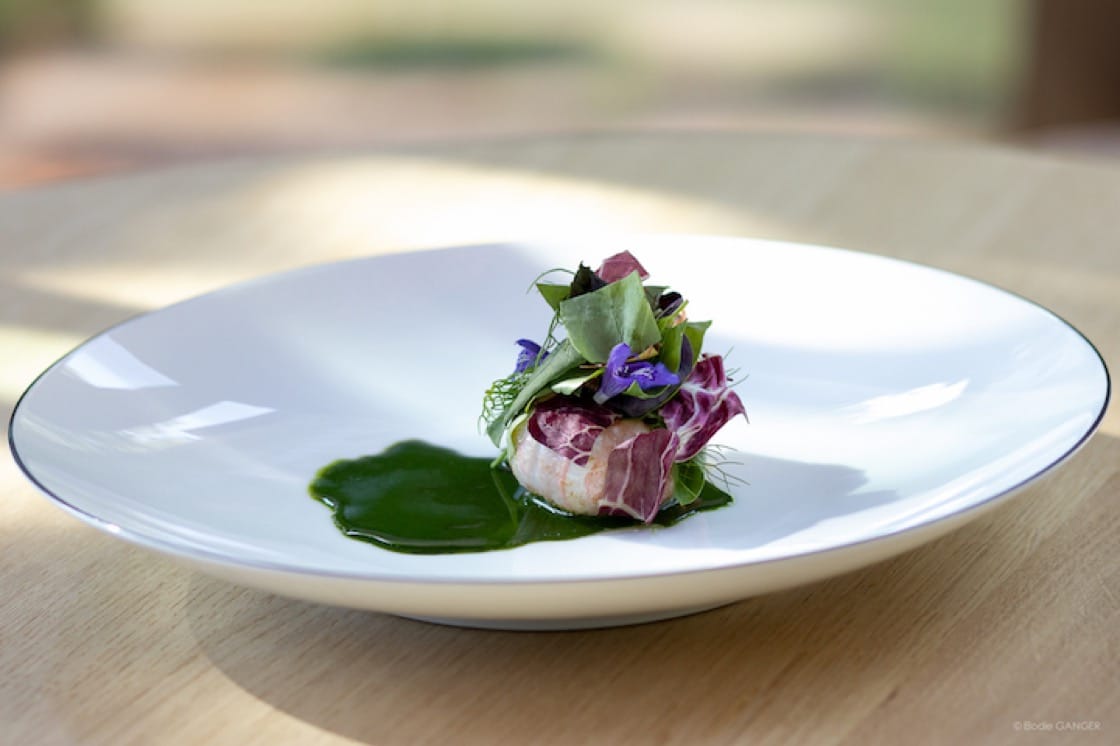 Frisella d'écrevisses is one of the signature dishes at  Le Bois sans Feuilles. (Photo:  Le Bois sans Feuilles)